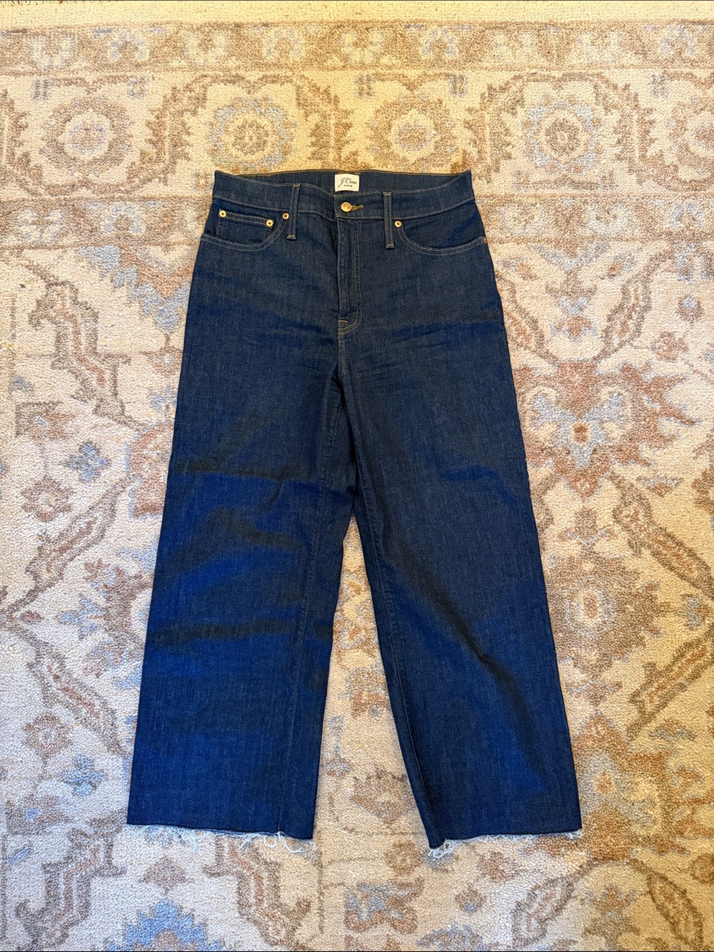 J Crew high waisted Slim wide jean